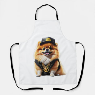 Gangsta Pomeranian - Hip Hop Dog Swag Apron