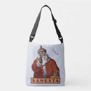 Gangsta Santa custom name bags
