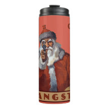 Gangsta Santa custom name tumbler
