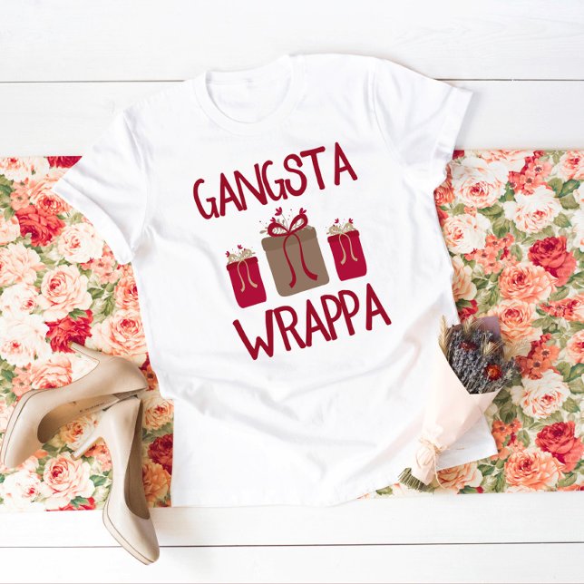 Gangsta Wrappa Funny Christmas T-Shirt (Creator Uploaded)