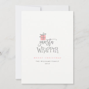 Gangsta Wrapper Christmas Cards