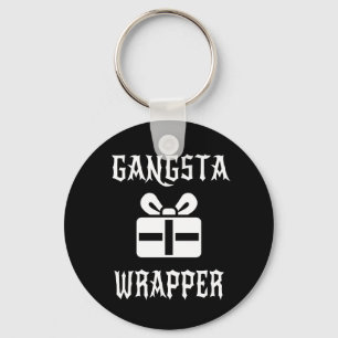 Gangsta Wrapper Christmas Funny Gift Key Ring