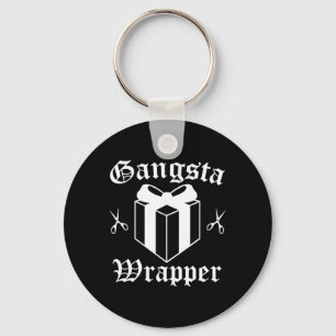 Gangsta Wrapper Christmas Holiday  Key Ring