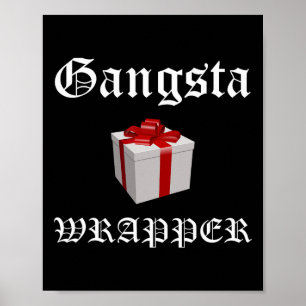 Gangsta Wrapper Christmas In July T Shirts Poster