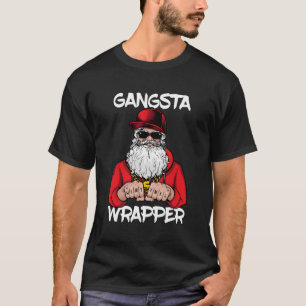 Gangsta Wrapper Christmas Santa T-Shirt