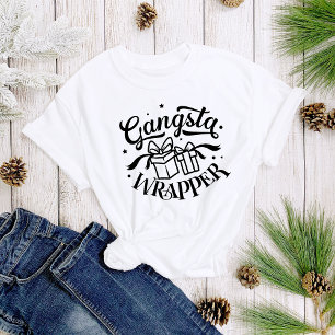 Gangsta Wrapper Fun Cute Christmas Women's T-Shirt