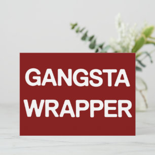 Gangsta Wrapper Funny Christmas Matching Family Holiday Card