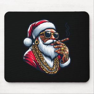 Gangsta Wrapper Funny Cool Santa Gangster Pajama C Mouse Pad