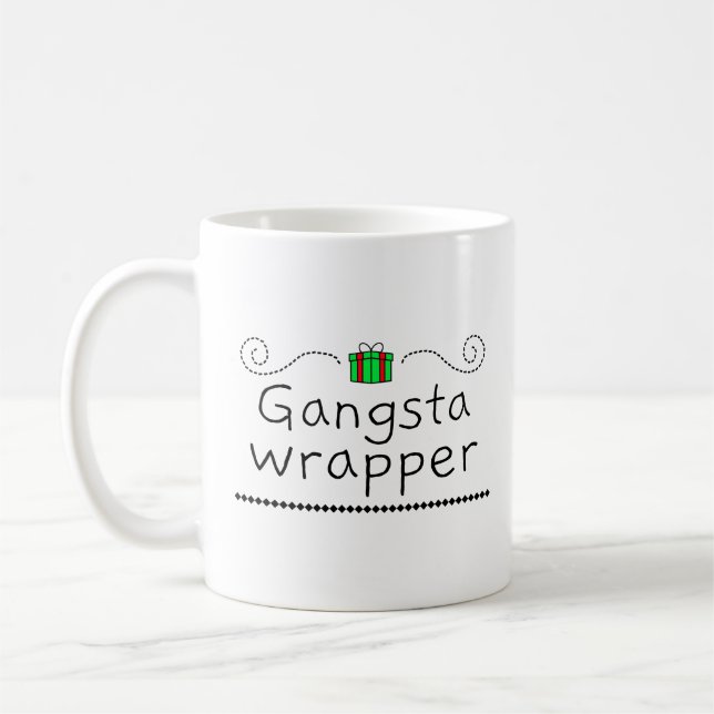 Gangsta Wrapper Holiday Mug (Left)