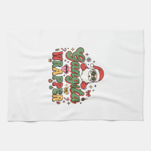 Gangsta Wrapper Santa Christmas Tea Towel