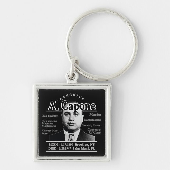 Gangster Al Capone Key Ring (Front)