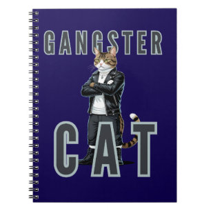 Gangster Cat Bad Boy Notebook