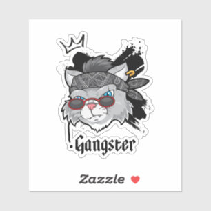 Gangster Cat Street Portrait