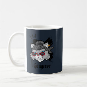 Gangster Cat Street Portrait Coffee Mug
