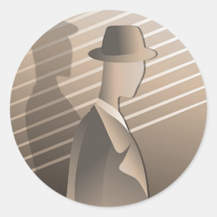 Gangster Classic Round Sticker