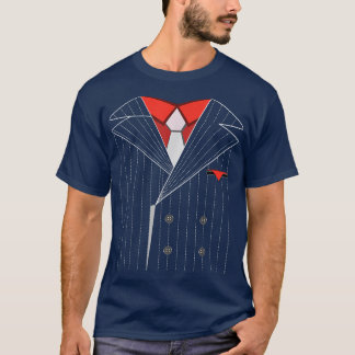 Gangster Costume Shirt Halloween Mafia T-shirt2963