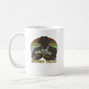 Gangster counting cash coffee mug