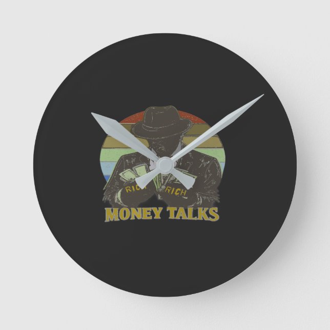 Gangster counting cash round clock (Front)