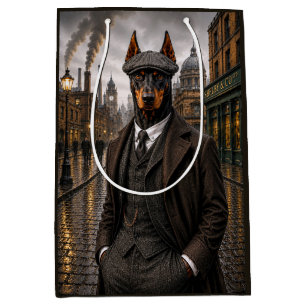 Gangster Doberman Medium Gift Bag
