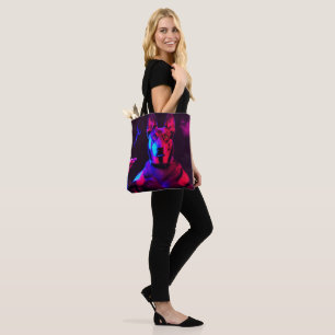 gangster dog tote bag