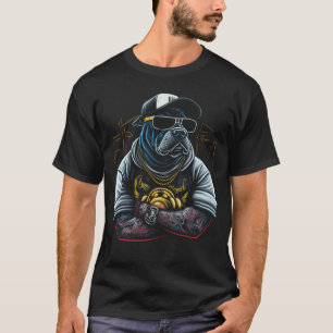 Gangster French Bull Dog, Bad Dog T-Shirt