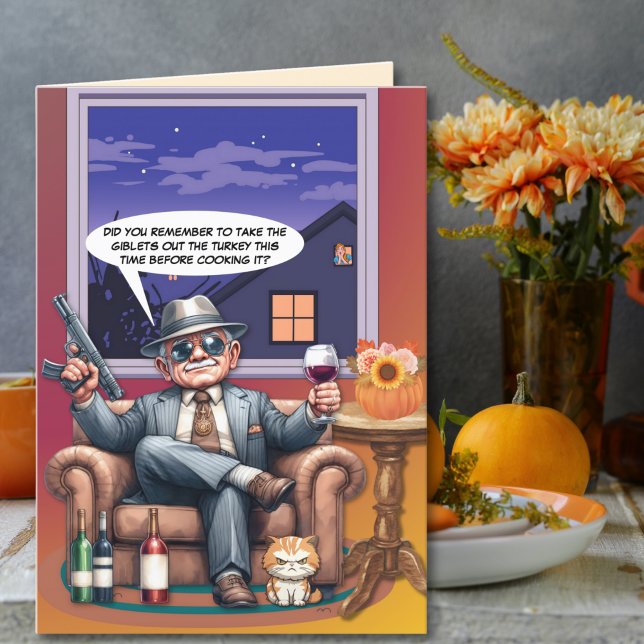 Gangster Grandpa's Thanksgiving Lesson Holiday Card (Creator Uploaded)