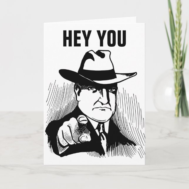 GANGSTER GREETING CARDS, CALL YOUR MOTHER! CARD (Front)