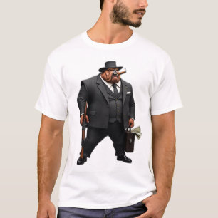 Gangster Kingpin Brutus The Bulldog Mafia Style T-Shirt