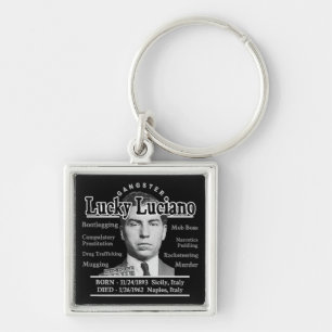 Gangster Lucky Luciano Key Ring
