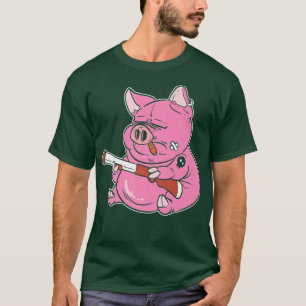 Gangster Pig Cop Or Police Officer Premium  T-Shirt