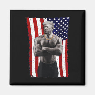Gangster Pro Donald Trump Tattoo Republican Americ Magnet