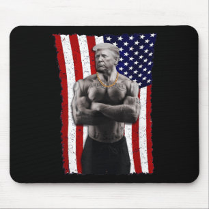 Gangster Pro Donald Trump Tattoo Republican Americ Mouse Pad