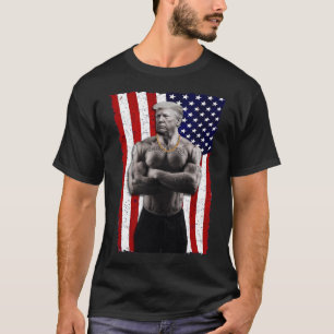 Gangster Pro Donald Trump Tattoo Republican Americ T-Shirt