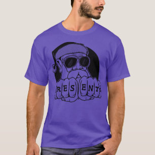 Gangster Santa Claus Presents Tattoo on Knuckles T-Shirt