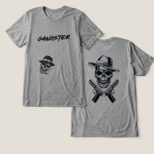 gangster T-Shirt design, Tri-Blend Shirt