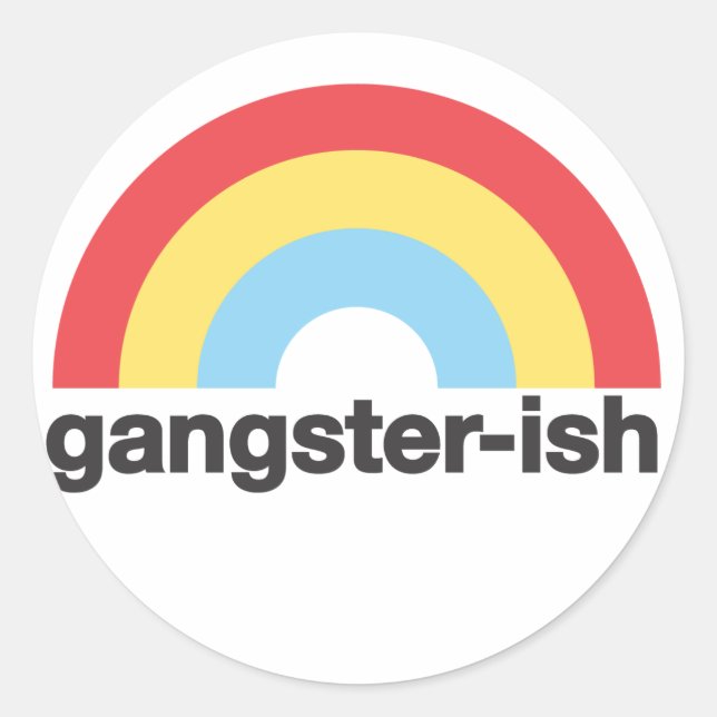 Gangsterish Sticker (Front)