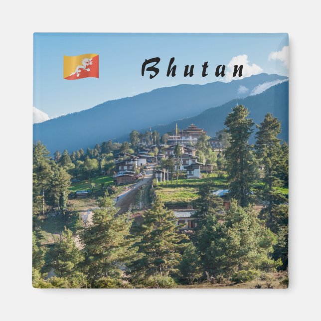 Gangtey Goemba Buddhist monastery , central Bhutan Magnet (Front)