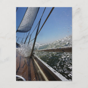 Gangway underwater, action. postcard