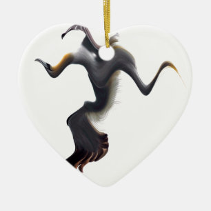 Gannets-Abstract Sea Bird Ceramic Ornament