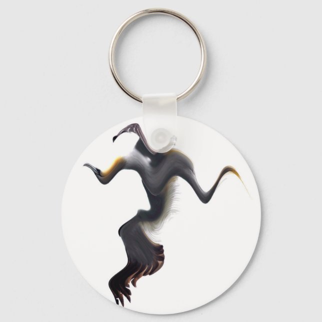 Gannets-Abstract Sea Bird Key Ring (Front)