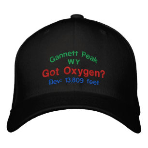 Gannett Peak Got Oxygen? Embroidered Cap