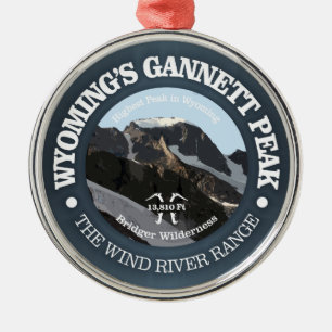 Gannett Peak Metal Ornament
