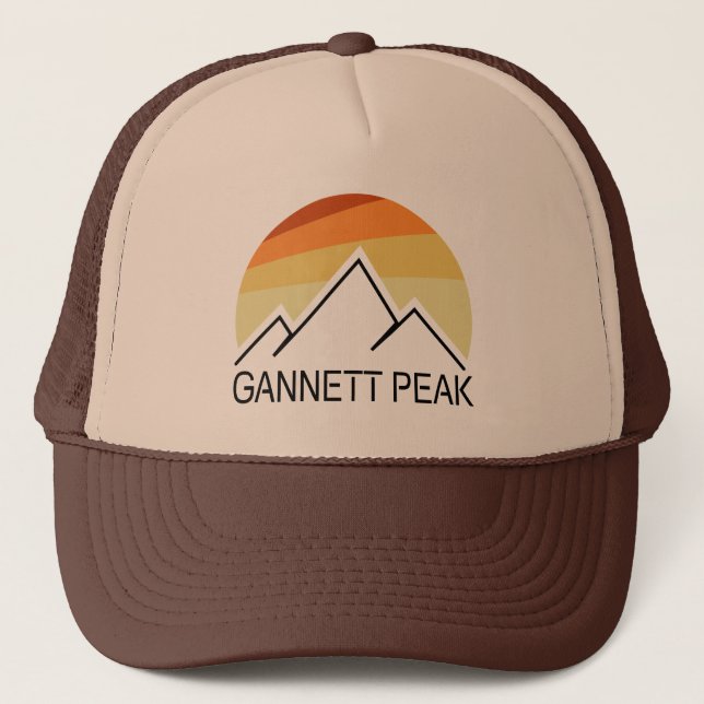 Gannett Peak Retro Trucker Hat (Front)
