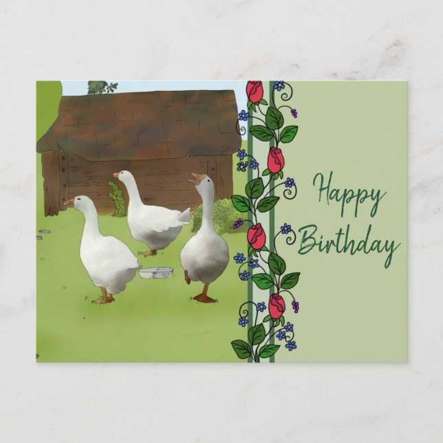 Gänse Postcard (Front)