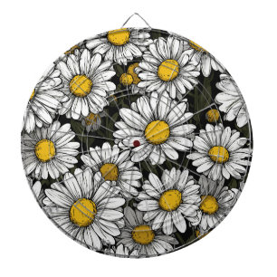Gänseblümchen Comic Style Dartboard