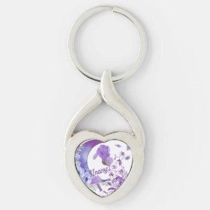 gant Floral Heart-Shaped Keychain