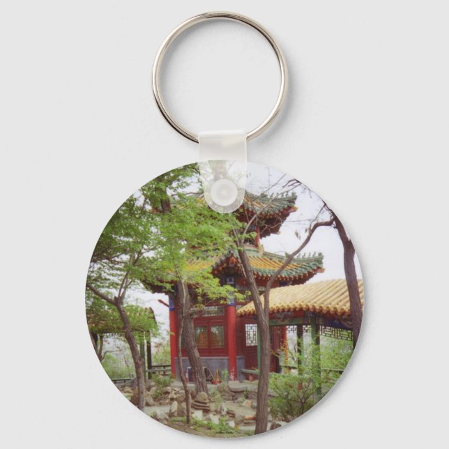 Gaozhan Temple -Pavilion- Keychain (Front)