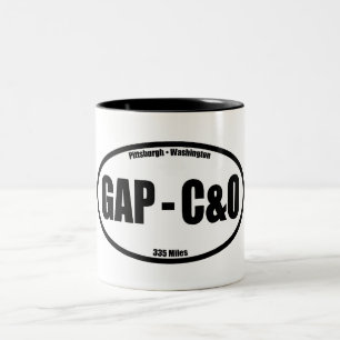 GAP - C&O Towpath Oval Two-Tone Coffee Mug