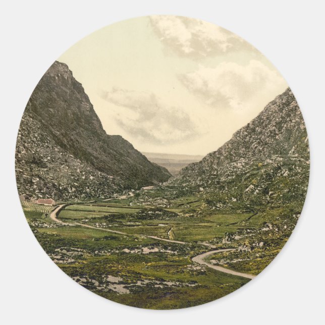 Gap of Dunloe, Killarney, County Kerry Classic Round Sticker (Front)