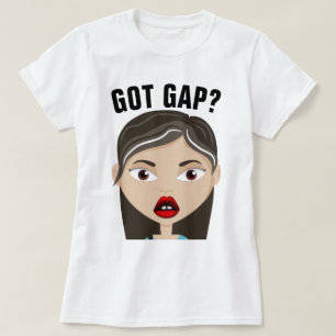 GAP TOOTH CUTE GIRL Art T-Shirts